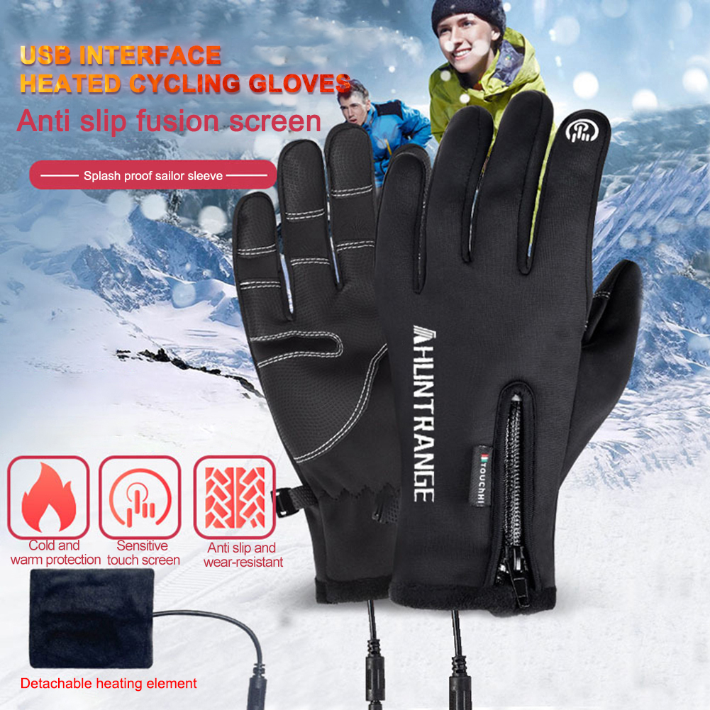 Touch Screen Gloves - Winter Electric Heated Gloves Men Women