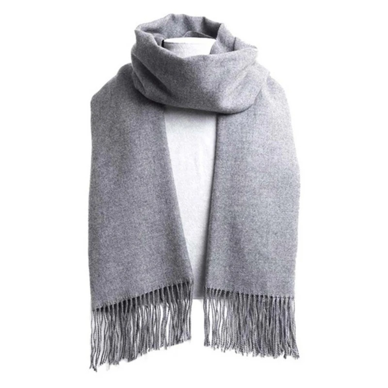 Wool Scarf Men - 2025 Wool Scarves Winter Soft Warm