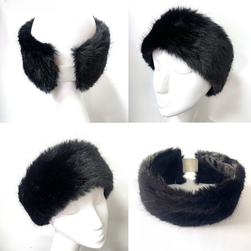 Wide Band Fur Headband Winter  - Fleece Ear Warmer Band 리뷰 및 가격
