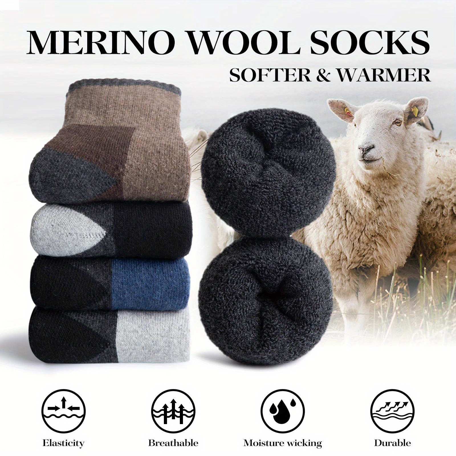 Winter Merino Wool Socks Thick - Thermal Sock Wool 리뷰 및 가격