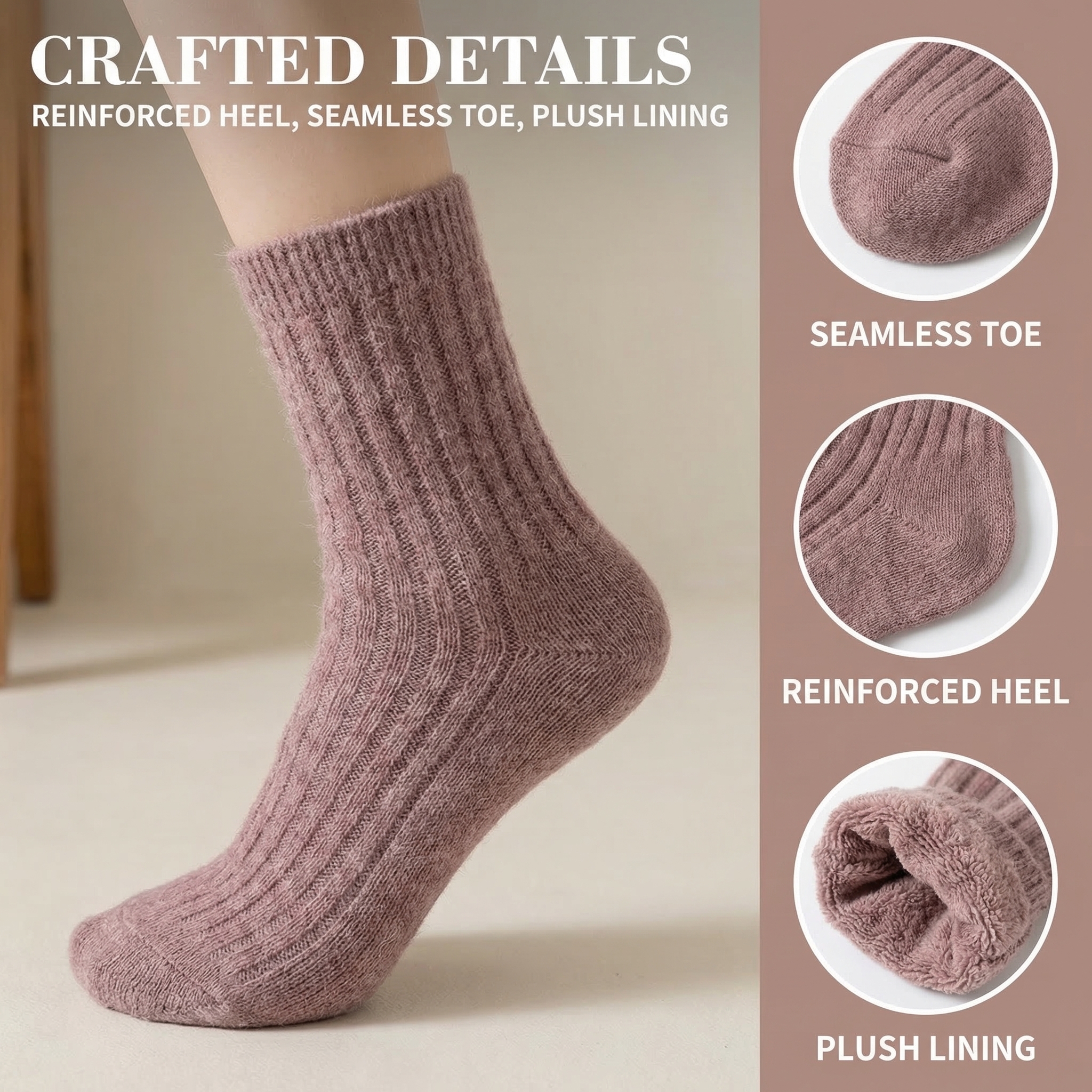 Wool Socks Women's Female Wint - Thermal Sock Wool 리뷰 및 가격