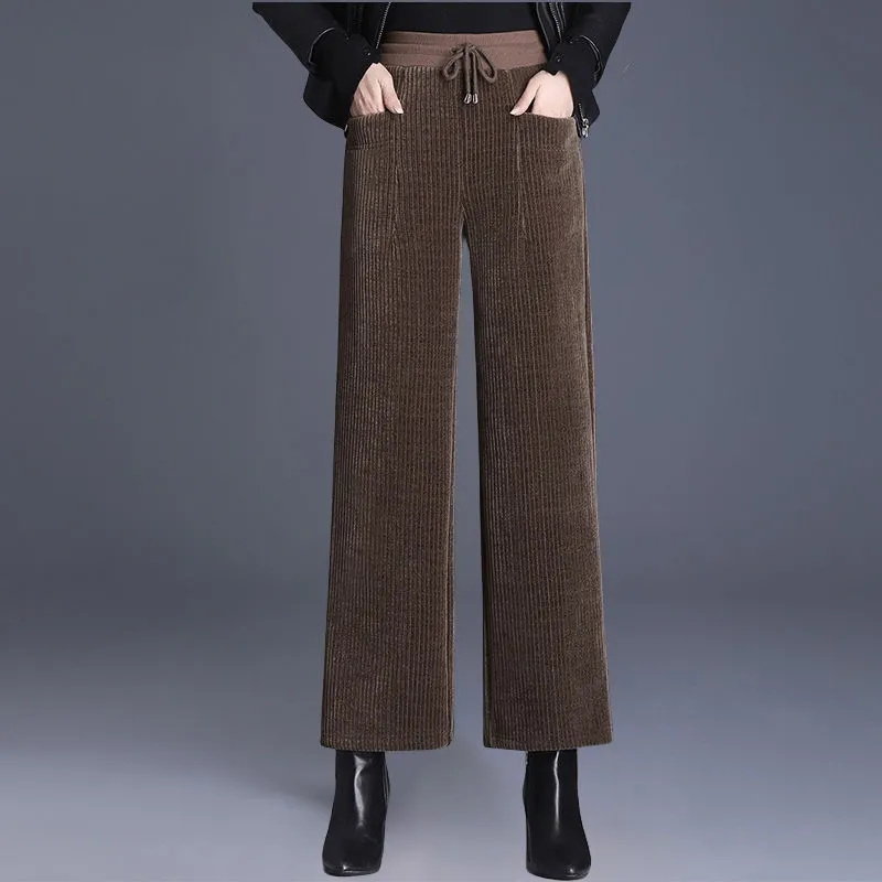 Autumn Winter Corduroy Wide Le - Corduroy Pant Warm 리뷰 및 가격