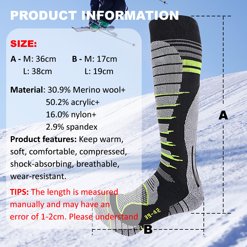 Merino Wool Ski Socks Cold Wea - Thermal Sock Wool 리뷰 및 가격
