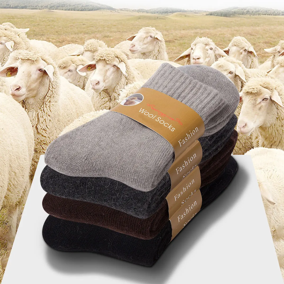 2 Pairs Winter Warm Socks Men' - Thermal Sock Wool 리뷰 및 가격