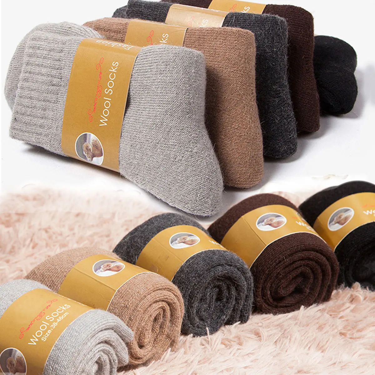 2 Pairs Winter Warm Socks Men' - Thermal Sock Wool 리뷰 및 가격