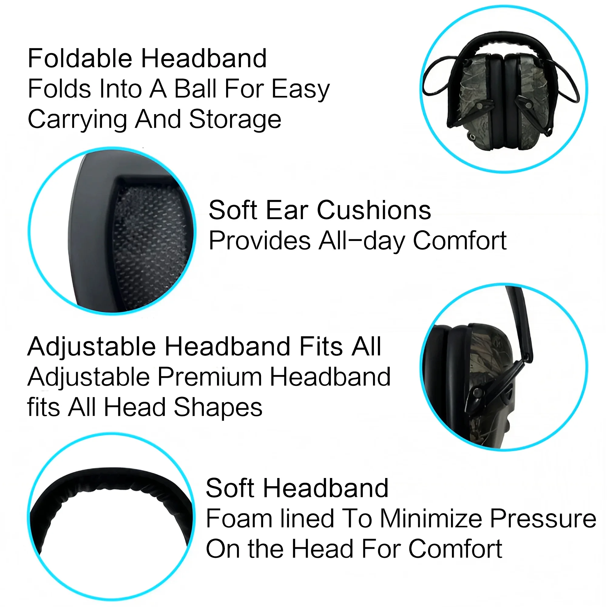 Outdoor Tactical Shooting Earm - Earmuffs Foldable 리뷰 및 가격