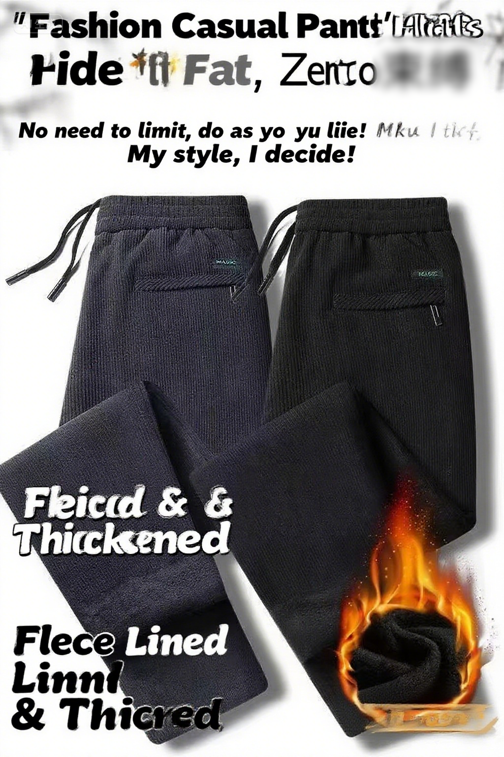Black gray men's corduroy and  - Corduroy Pant Warm 리뷰 및 가격