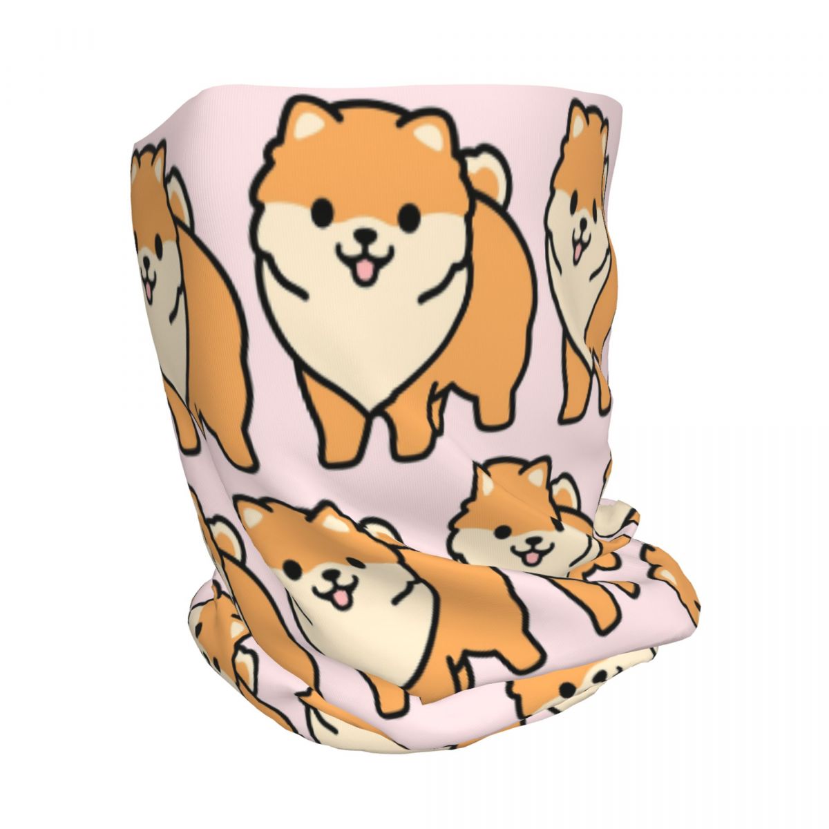 Pomeranian Bandana Neck Gaiter - Knit Beanie Hat Warm 리뷰 및 가격