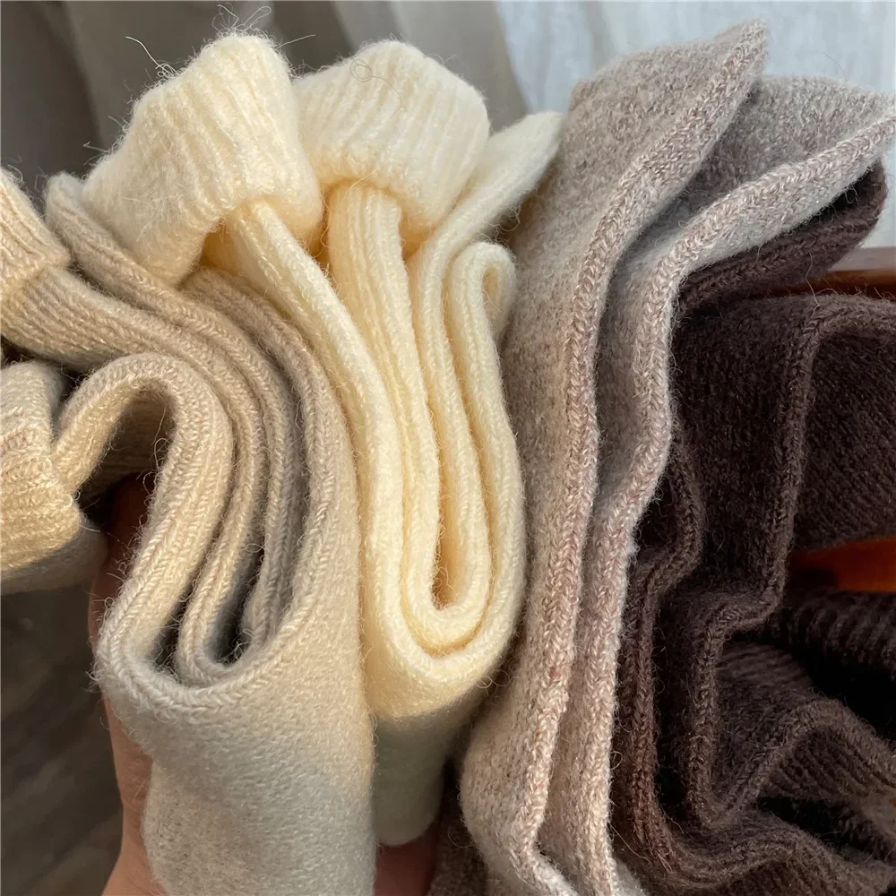 Solid Color Women Winter Thick - Thermal Sock Wool 리뷰 및 가격