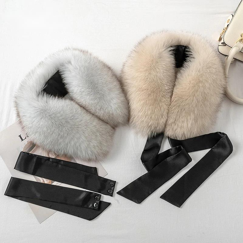 Fox Fur Collar Ladies Winter F - Shawl Wrap Winter 리뷰 및 가격