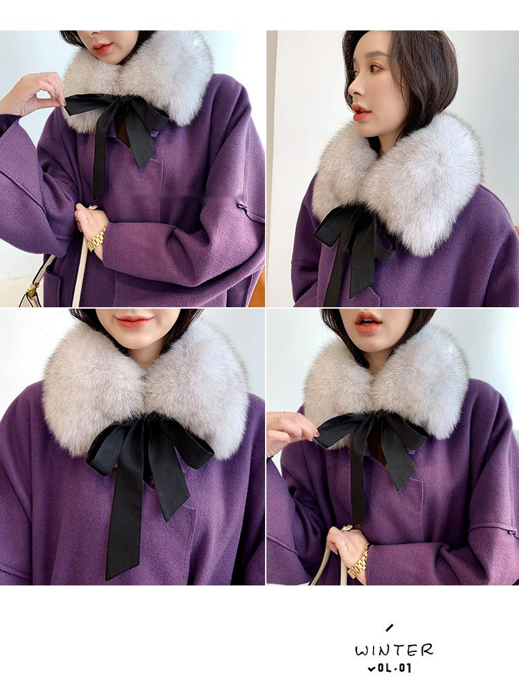 Fox Fur Collar Ladies Winter F - Shawl Wrap Winter 리뷰 및 가격