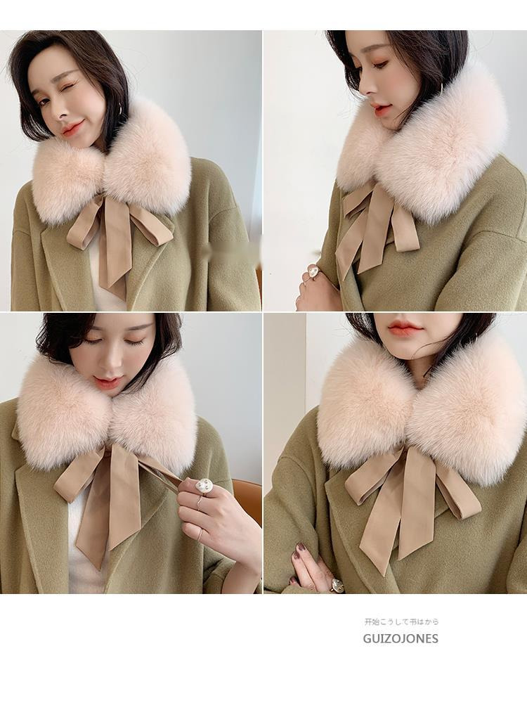 Fox Fur Collar Ladies Winter F - Shawl Wrap Winter 리뷰 및 가격
