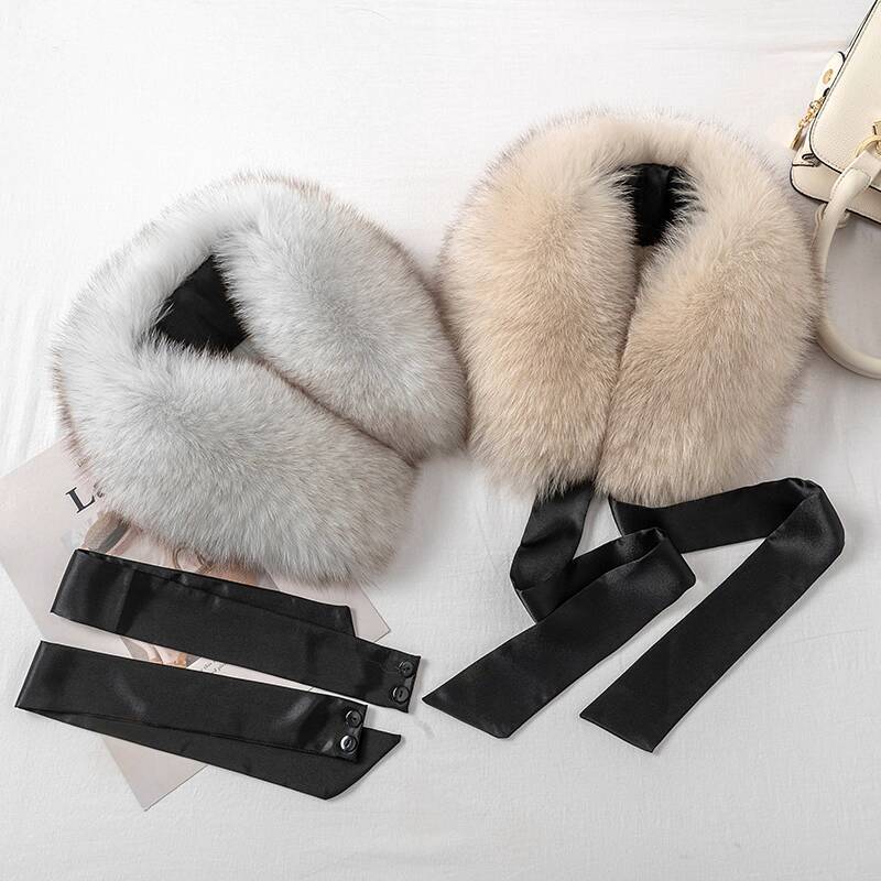 Fox Fur Collar Ladies Winter F - Shawl Wrap Winter 리뷰 및 가격