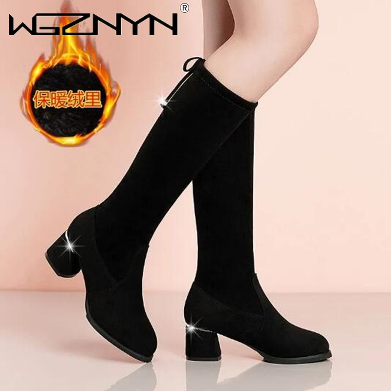 Women Autumn Winter Black Knee - Waterproof Winter Boot 리뷰 및 가격