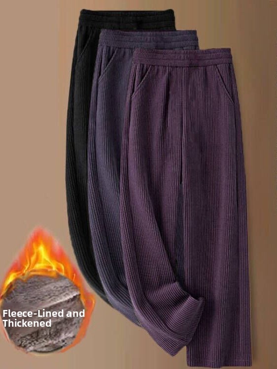 Thiened Fce Wide Leg Pants Hig - Corduroy Pant Warm 리뷰 및 가격