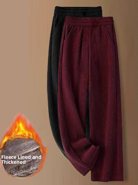 Thiened Fce Wide Leg Pants Hig - Corduroy Pant Warm 리뷰 및 가격