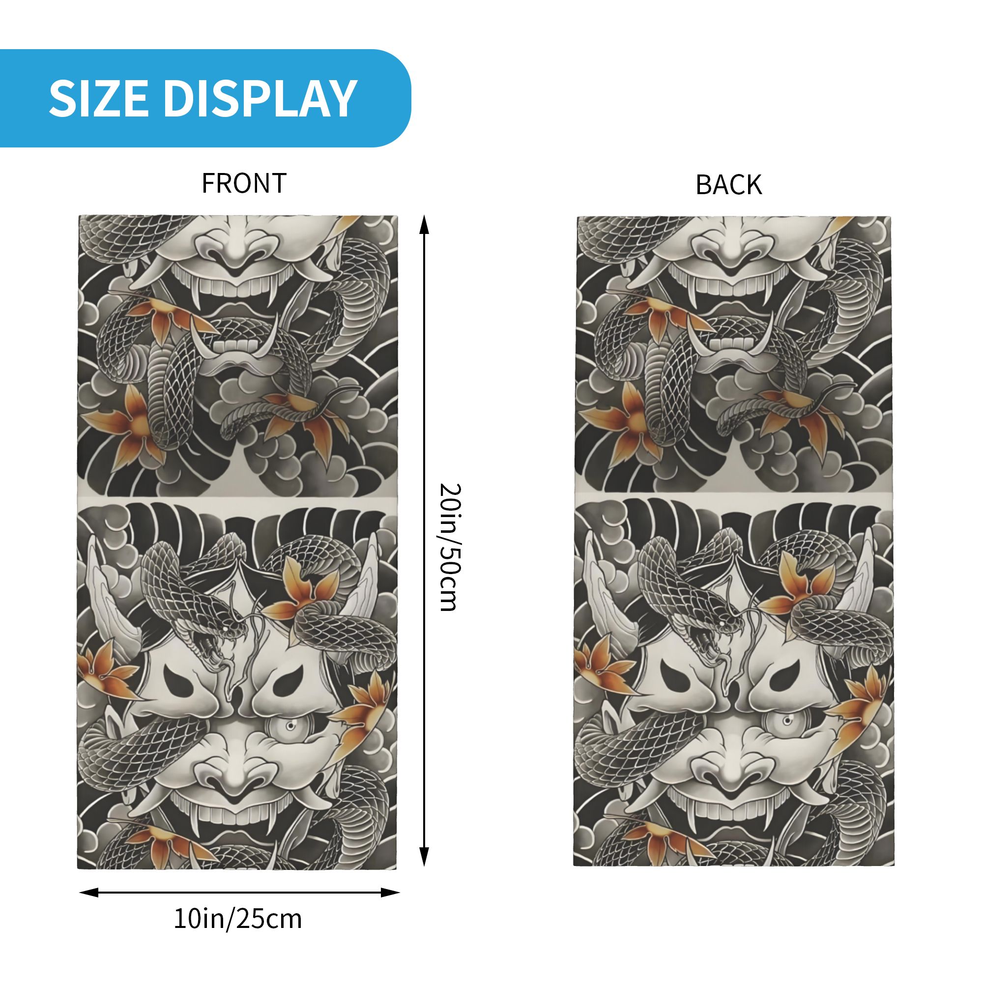 Custom Samurai Oni Demon Banda - Neck Gaiter Fleece 리뷰 및 가격
