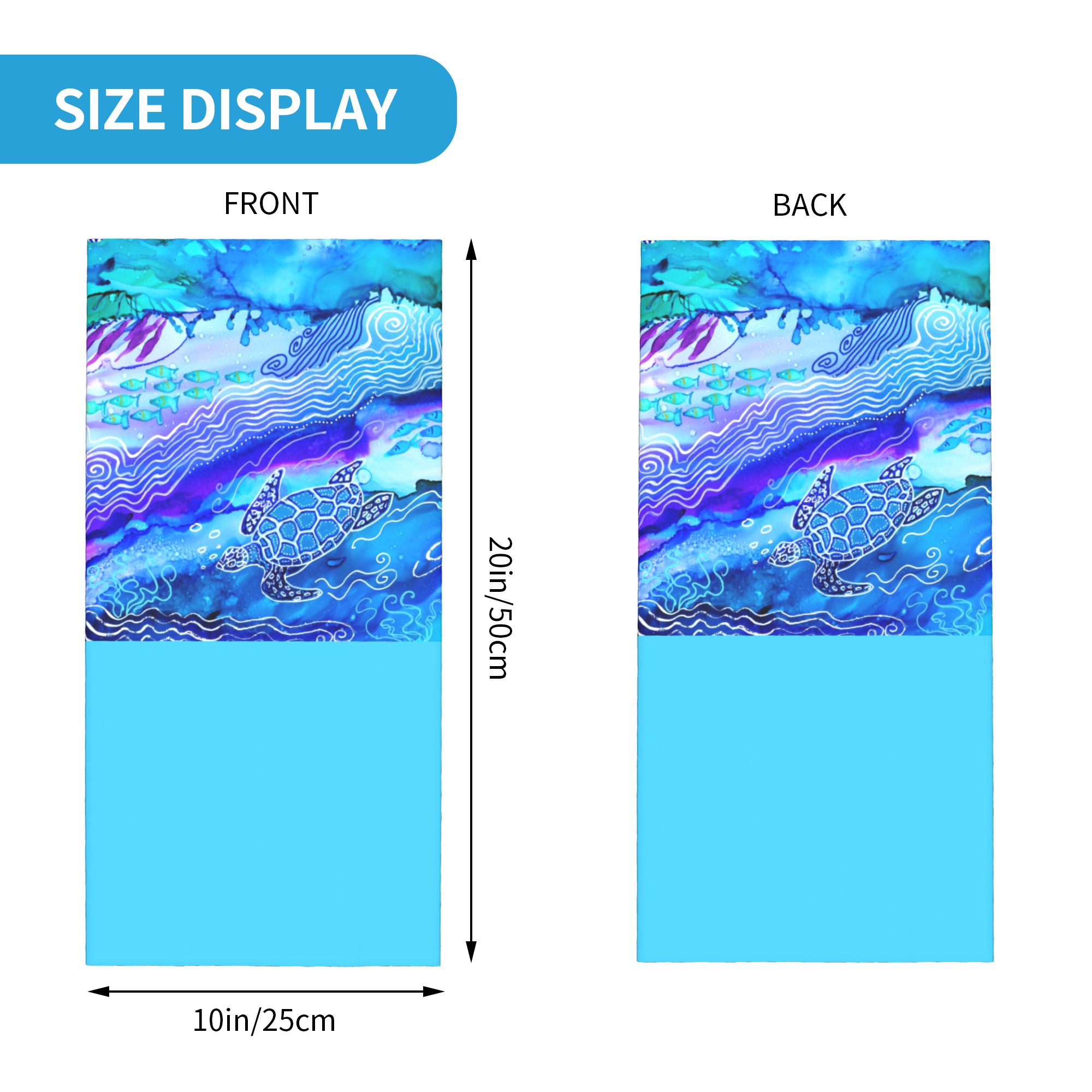 Custom Ocean Turtle Dive Winte - Neck Gaiter Fleece 리뷰 및 가격