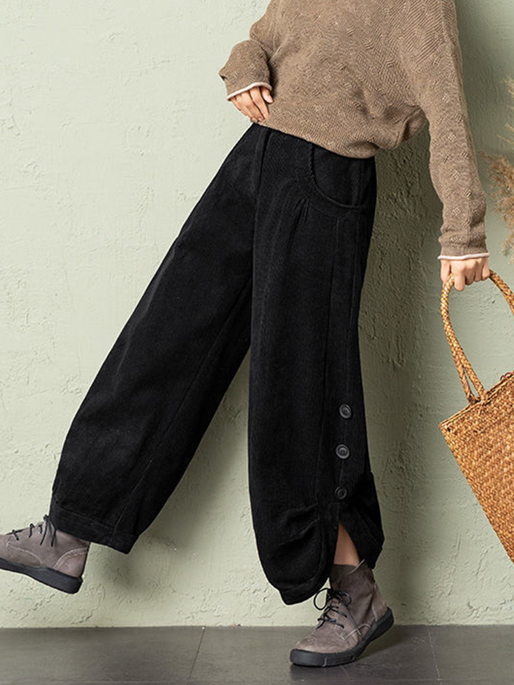 Korean Corduroy Women Pants Fa - Corduroy Pant Warm 리뷰 및 가격
