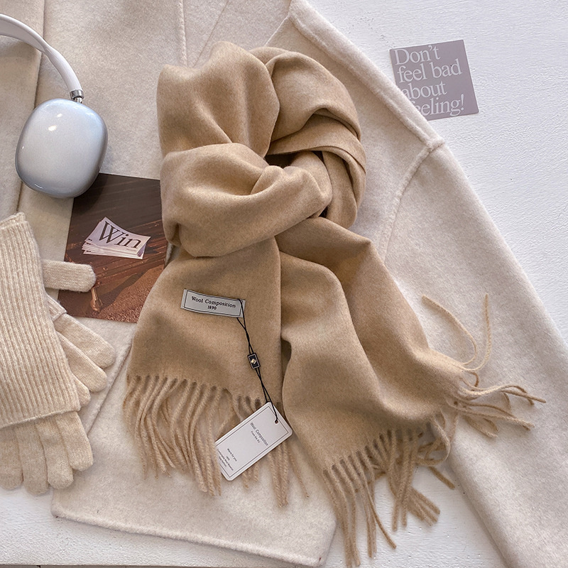 2024 Winter Wool Scarf For Wom - Cashmere Pashmina Wrap 리뷰 및 가격