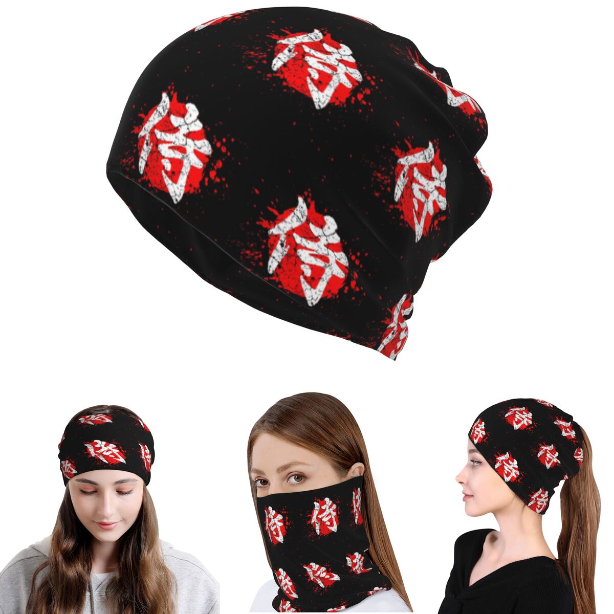 Japanese Bushido Samurai Chara - Knit Beanie Hat Warm 리뷰 및 가격
