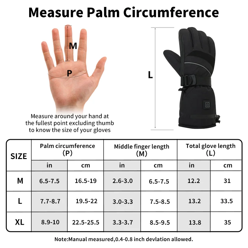 USB Rechargeable Heated Motorc - Touch Screen Gloves 리뷰 및 가격